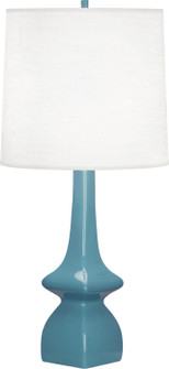 Jasmine One Light Table Lamp in STEEL BLUE GLAZED CERAMIC (165|OB210)