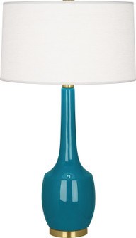 Delilah One Light Table Lamp in Peacock Glazed Ceramic (165|PC701)