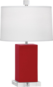 Small Harvey One Light Accent Lamp in Ruby Red Glazed Ceramic (165|RR990)