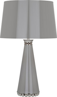 Pearl One Light Table Lamp in Smokey Taupe Lacquered Paint, Polished Nickel (165|ST45)