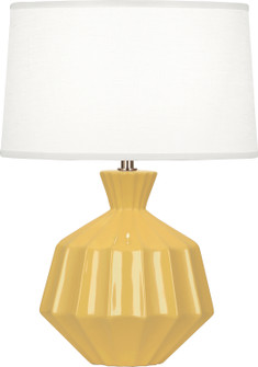 Orion One Light Accent Lamp in Sunset Yellow Glazed Ceramic (165|SU989)