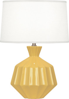 Small Orion One Light Accent Lamp in Sunset Yellow Glazed Ceramic (165|SU989)
