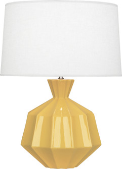 Orion One Light Table Lamp in Sunset Yellow Glazed Ceramic (165|SU999)