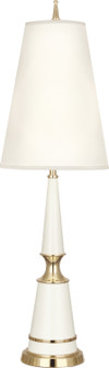 Jonathan Adler Versailles One Light Table Lamp in Lily Lacquered Paint w/Modern Brass (165|W901X)