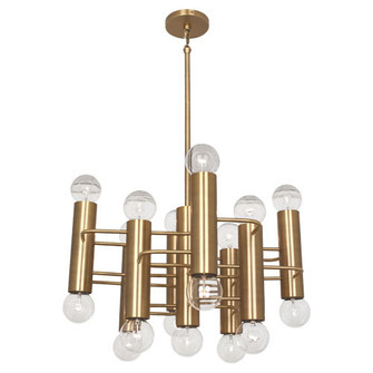 Jonathan Adler Milano 17 Light Pendant in Warm Brass (165|WB903)