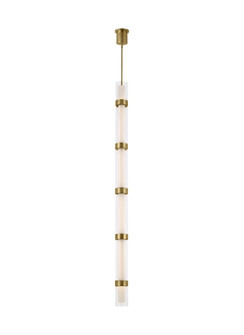 Wit LED Pendant in Aged Brass (182|700TDWIT6R-LED930)
