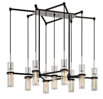 Xavier Nine Light Linear Pendant in Vintage Iron (67|F6199)