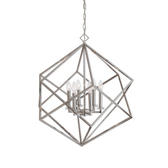 Euclid Six Light Pendant in Polished Nickel (52|22122)