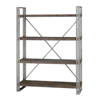 Greeley Etagere in Antiqued Silver, Walnut Stained (52|24396)