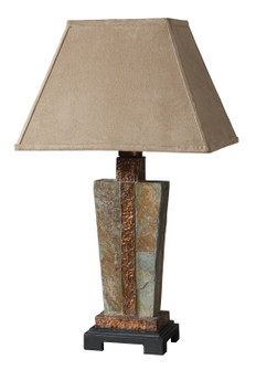 Slate One Light Table Lamp in Slate w/Hammered Copper (52|26322-1)