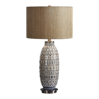 Lokni One Light Table Lamp in Brushed Nickel (52|27582)