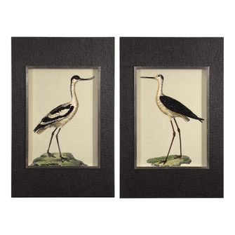 Birds On The Shore Wall Art, S/2 in Dark Charcoal (52|41586)