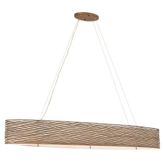 Flow Six Light Linear Pendant in Hammered Ore (137|247N06HO)