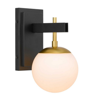 Allie One Light Bath in Black/Satin Brass (137|352B01BLSB)