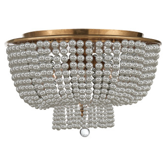 Jacqueline Four Light Flush Mount in Hand-Rubbed Antique Brass (268|ARN 4102HAB-CG)