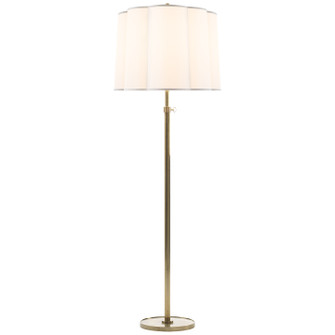 Simple Scallop One Light Floor Lamp in Soft Brass (268|BBL 1023SB-S)