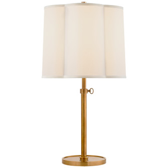 Simple Scallop One Light Table Lamp in Soft Brass (268|BBL 3023SB-S)