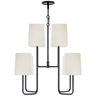 Go Lightly Eight Light Chandelier in Charcoal (268|BBL 5081C-S)