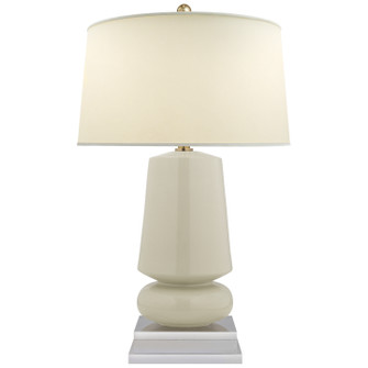 Parisienne One Light Table Lamp in Coconut Porcelain (268|CHA 8668ICO-PL)