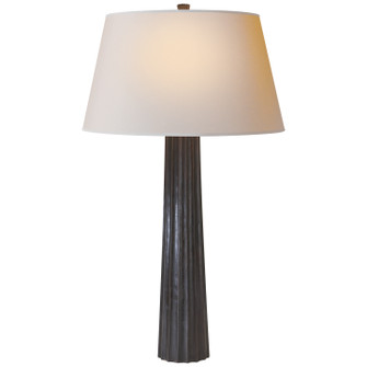Fluted Spire One Light Table Lamp in Aged Iron (268|CHA 8906AI-NP)