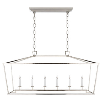 Darlana Six Light Lantern in Polished Nickel (268|CHC 2166PN)