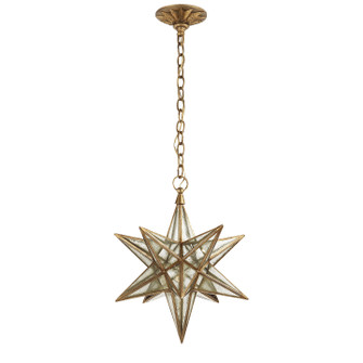 Moravian Star One Light Lantern in Gilded Iron (268|CHC 5211GI-AM)