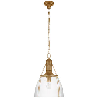 Prestwick One Light Pendant in Antique-Burnished Brass (268|CHC 5476AB-CG)