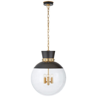 Lucia Four Light Pendant in Matte Black and Gild (268|JN 5052MBK/G-CG)