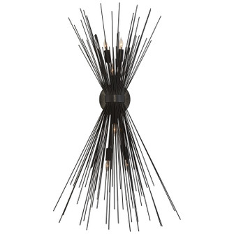 Strada Six Light Wall Sconce in Aged Iron (268|KW 2075AI)