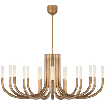 Rousseau LED Chandelier in Antique-Burnished Brass (268|KW 5585AB-EC)