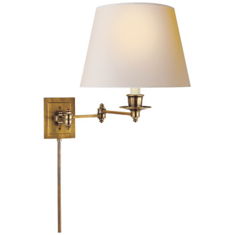 Swing Arm Sconce One Light Wall Sconce in Hand-Rubbed Antique Brass (268|S 2000HAB-NP)