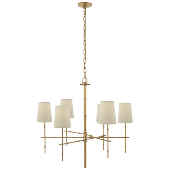 Grenol Six Light Chandelier in Hand-Rubbed Antique Brass (268|S 5161HAB-PL)