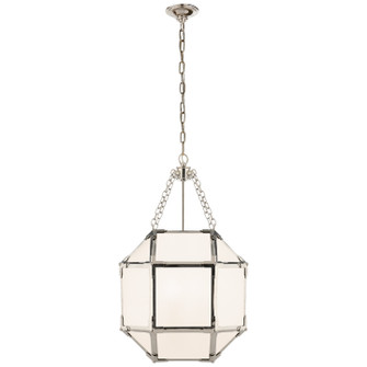 Morris Three Light Lantern in Polished Nickel (268|SK 5008PN-WG)