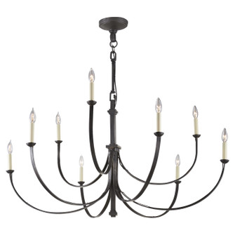 Reims Nine Light Chandelier in Aged Iron (268|SK 5022AI)