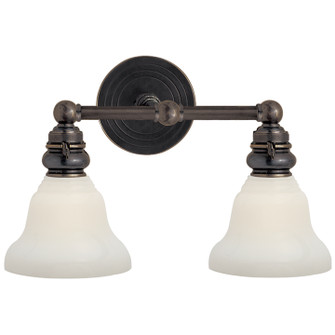 Boston Two Light Wall Sconce in Bronze (268|SL 2932BZ/SLEG-WG)