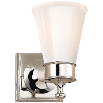 Siena One Light Wall Sconce in Polished Nickel (268|SS 2001PN-WG)