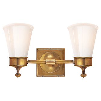 Siena Two Light Wall Sconce in Hand-Rubbed Antique Brass (268|SS 2002HAB-WG)