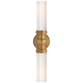 Graydon Bath Light Two Light Bath Sconce in Hand-Rubbed Antique Brass (268|TOB 2186HAB-WG)