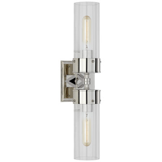 Marais Two Light Bath Sconce in Polished Nickel (268|TOB 2315PN-CG)