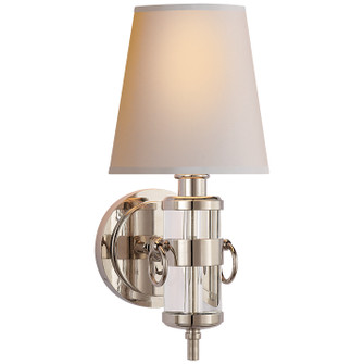 Jonathan One Light Wall Sconce in Crystal (268|TOB 2730CG-NP)