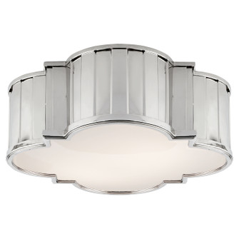 Tilden Four Light Flush Mount in Polished Nickel (268|TOB 4131PN-WG)