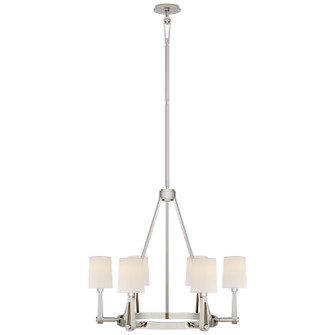 Alpha Six Light Chandelier in Polished Nickel (268|TOB 5510PN-L)