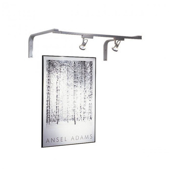 120V Track Wall Mount Suspension Bracket in Brushed Nickel (34|TBKT-BN)