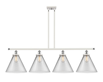 Ballston Urban Four Light Island Pendant in White Polished Chrome (405|916-4I-WPC-G42-L)