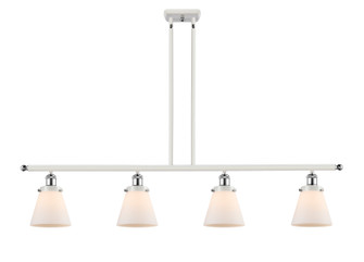 Ballston Urban Four Light Island Pendant in White Polished Chrome (405|916-4I-WPC-G61)