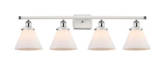 Ballston Urban Four Light Bath Vanity in White Polished Chrome (405|916-4W-WPC-G41)
