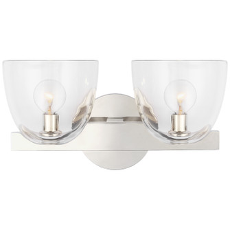 Carola LED Wall Sconce in Polished Nickel (268|ARN 2492PN-CG)