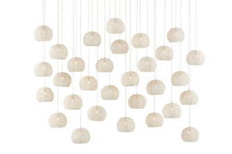 Piero 30 Light Pendant in Sugar White/Silver (142|9000-0914)