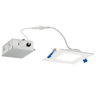 Direct To Ceiling Slim LED Slim Downlight in Textured White (12|DLSL04S2790WHT)