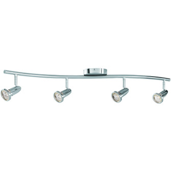 Cobra Four Light Wall or Ceiling Spotlight Bar in Brushed Steel (18|52204-BS)